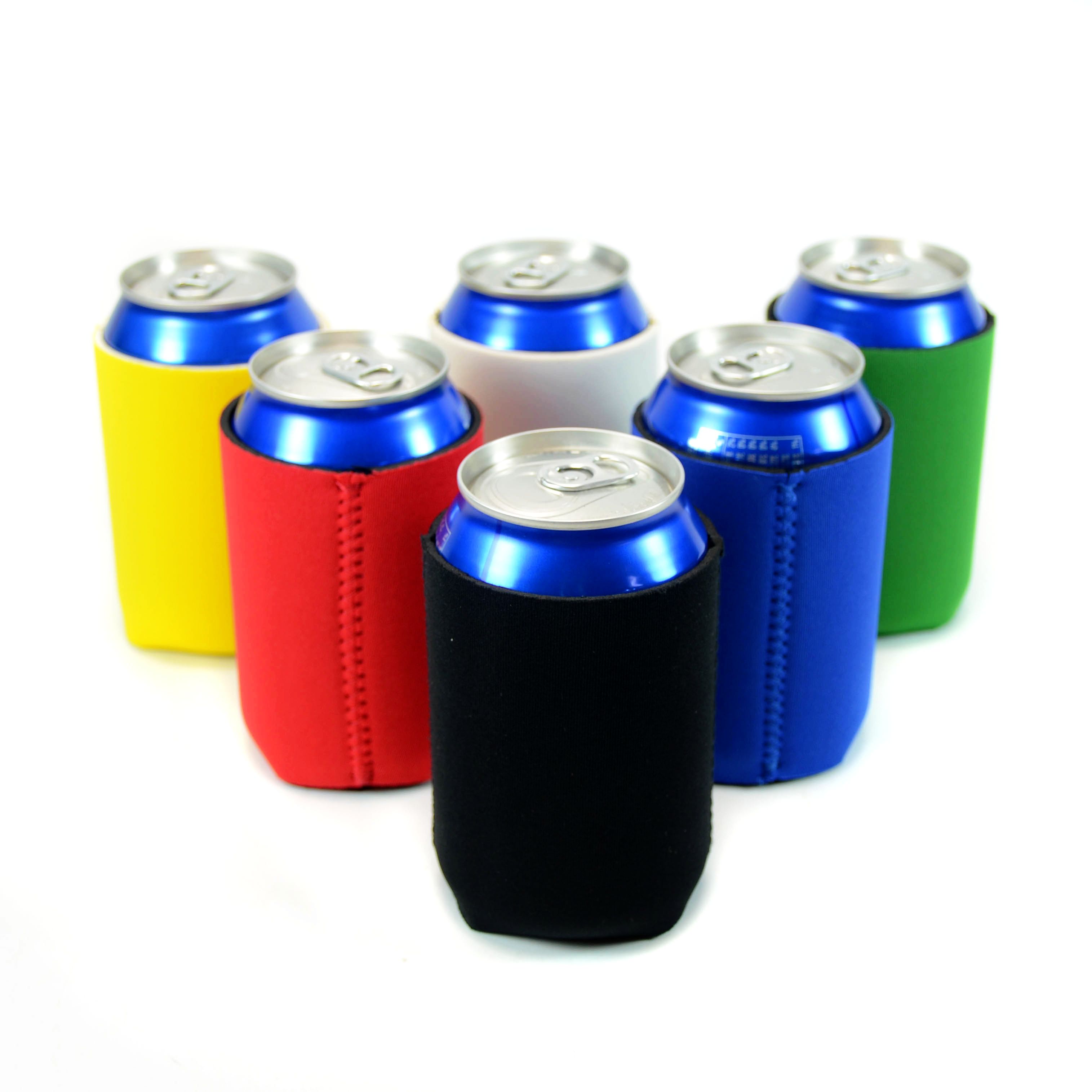 Neoprene Beer Can Cooler Sleeve (Multi Colors 6-Pack)